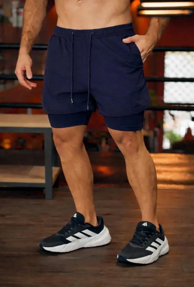 Bermuda 2em1 Azul - Haulking atacado