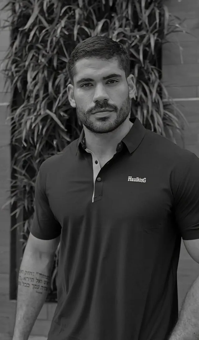 Polo masculina preta Haulking - moda atacado